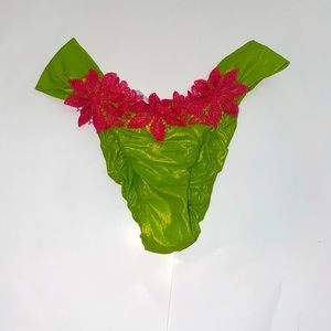 NWOT* Beach Bunny Metallic Lime Scrunch bottoms XS